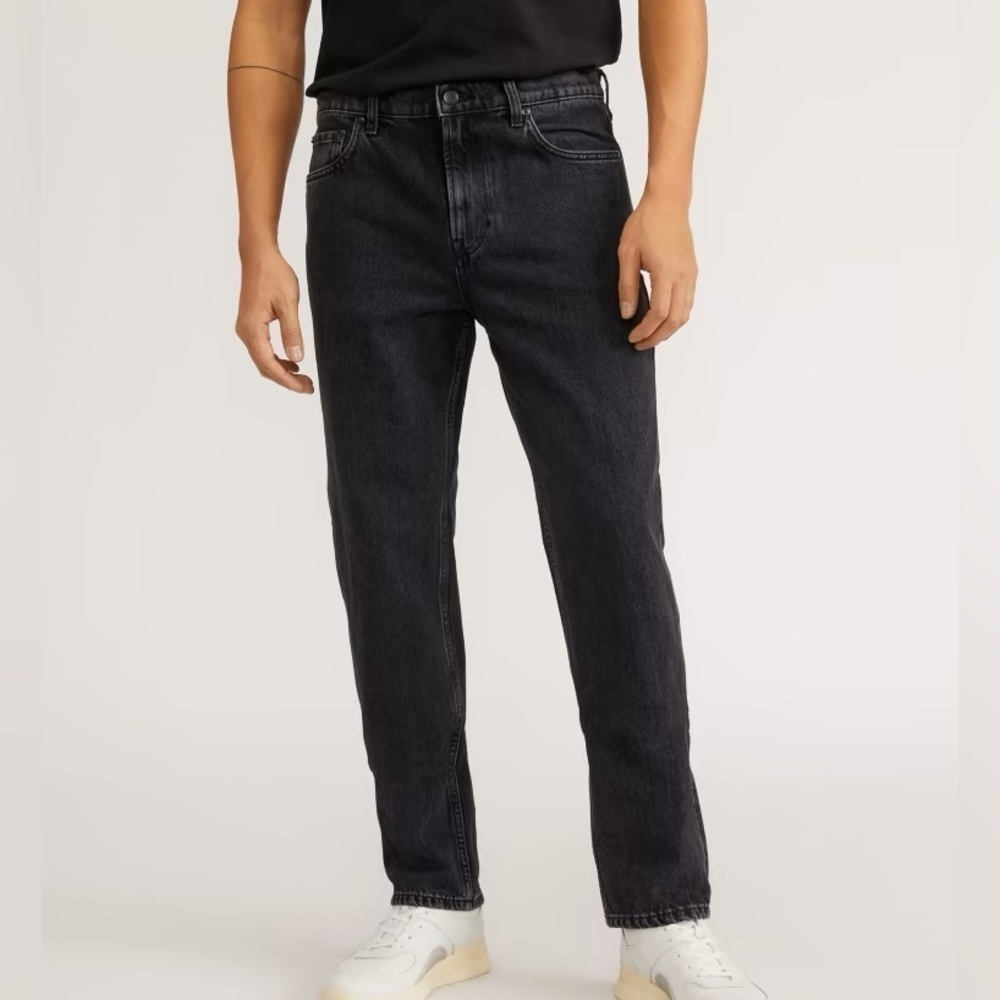 Everlane Men’s Size 29x30 Straight Leg Denim Jeans Washed Black Pockets